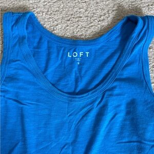 LOFT Vibrant Blue Tank Top